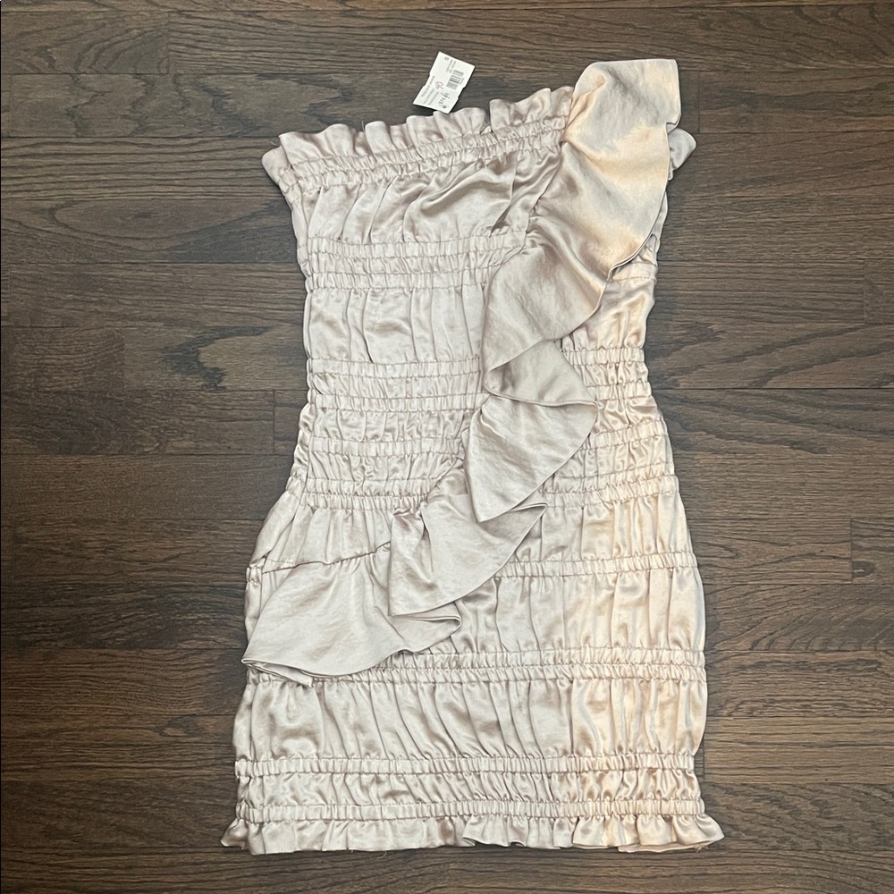 Ruby and Jenna Ruffled Strapless Dress
